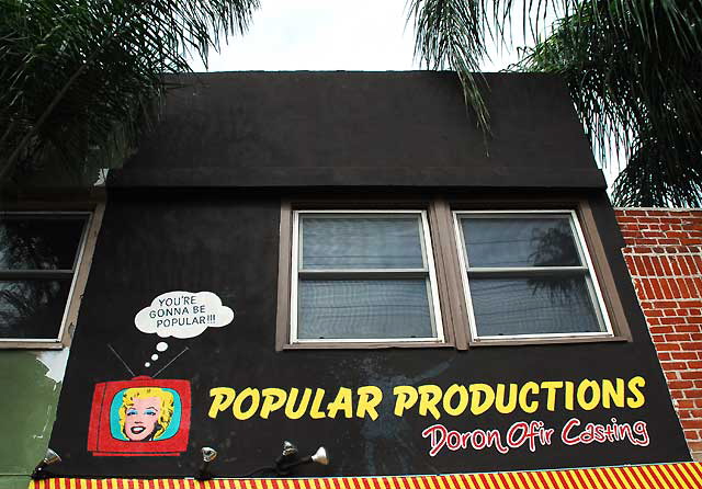 Popular Productions, a casting agency at 6207 Santa Monica Boulevard, east of Vine Street, Hollywood