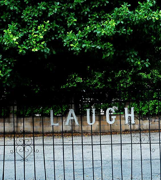 Laugh Factory parking lot, just off Laurel Canyon, north of Sunset Boulevard