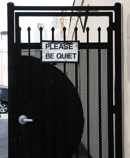 Be Quiet - Door on Hudson Avenue, Hollywood