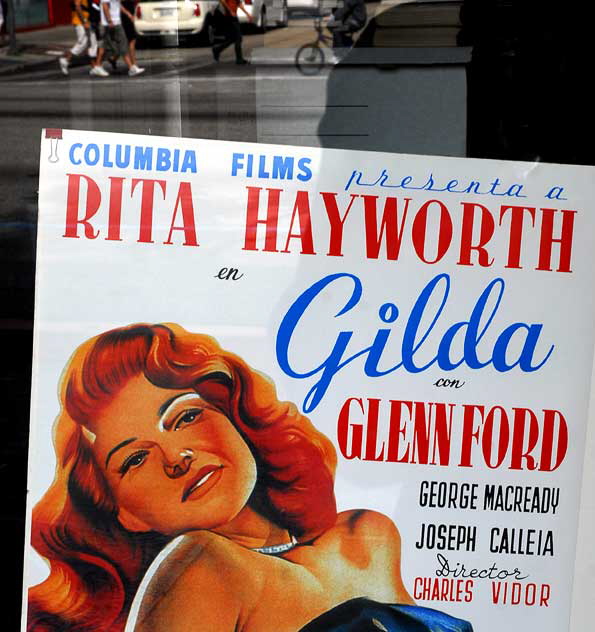 Gilda poster in the window of Larry Edmunds Books and Memorabilia, Hollywood Boulevard