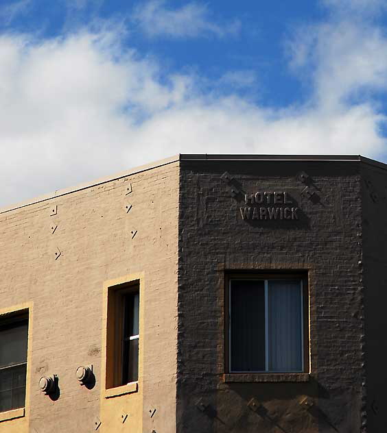 The former Hotel Warwick, Wilcox and Sunset, Hollywood