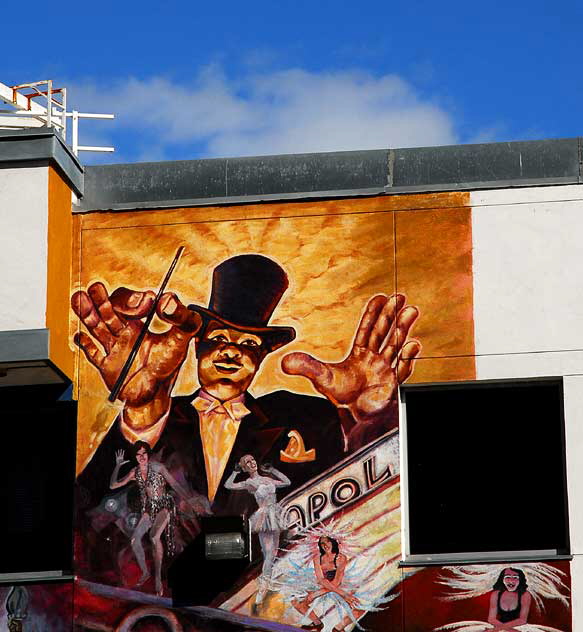 Jazz Mural at Amoeba Music, southeast corner of Sunset and North Cahuenga, Hollywood