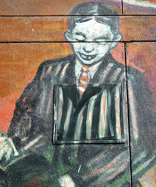 Jazz Mural at Amoeba Music, southeast corner of Sunset and North Cahuenga, Hollywood