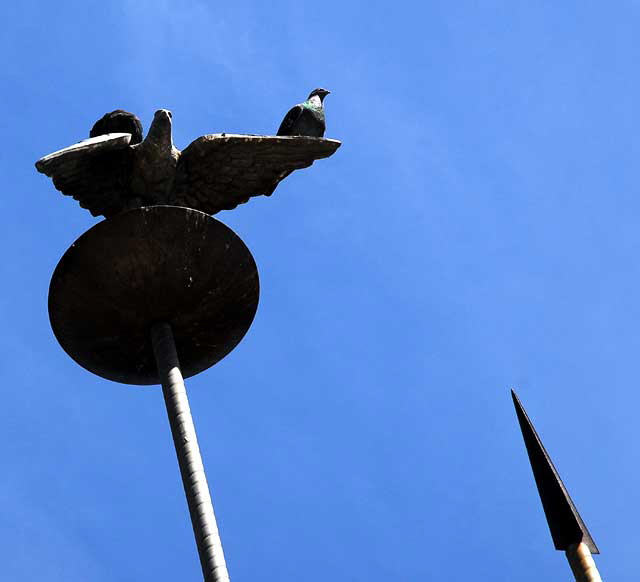 Eagle and Pigeons, MacArthur Park, Los Angeles