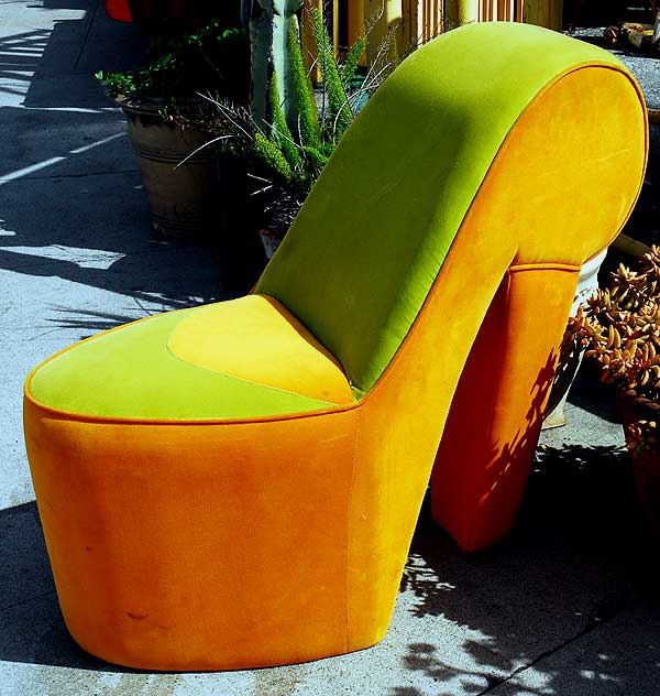 High Heel chair for sale at Nick Metropolis on LA Brea at First, Los Angeles