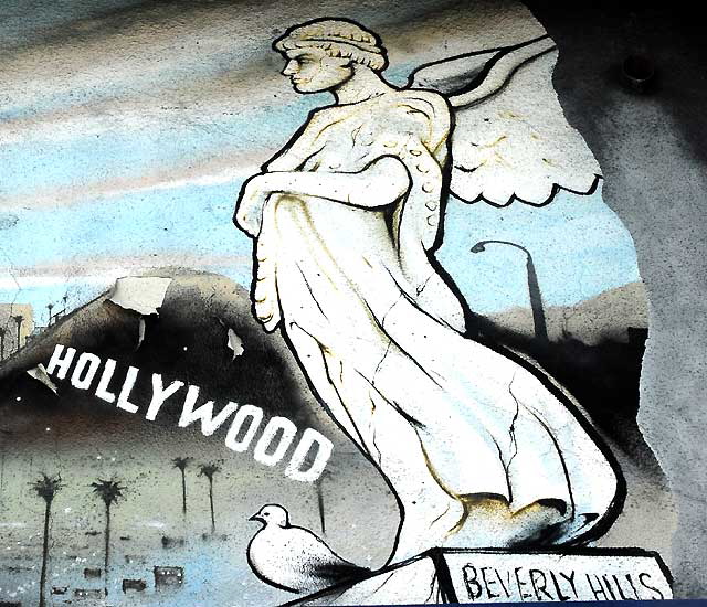 Hollywood Angel at the former Ultra Film Services, North Fairfax Avenue, Los Angeles