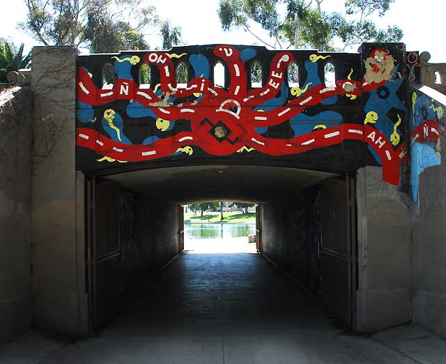 Pedestrian tunnel at MacArthur Park, Los Angeles