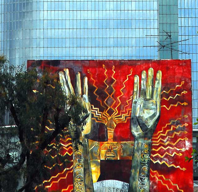 Aztec Hands, downtown Los Angeles 