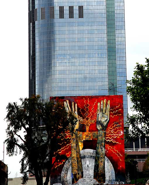 Aztec Hands, downtown Los Angeles 