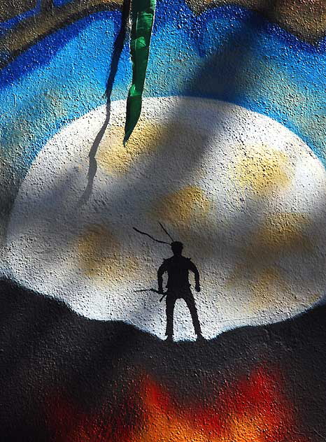 Samurai mural, 4600 block of Santa Monica Boulevard in Silverlake