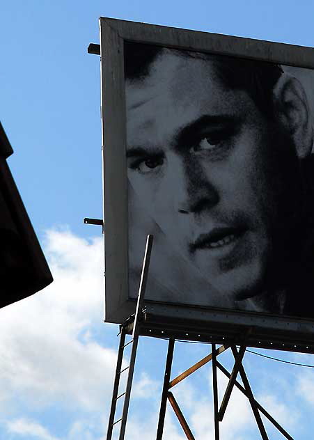 Billboard over Hollywood Boulevard - Matt Damon (The Green Zone)