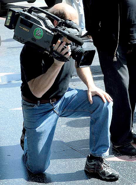 Photo shoot and interview on Hollywood Boulevard, Wednesday, March 10, 2010