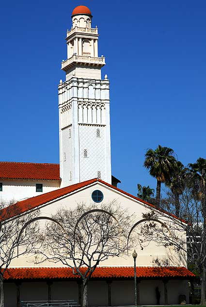 Academy of Motion Picture Arts and Sciences Fairbanks Center for Motion Picture Study (formerly City of Beverly Hills Water Treatment Plant Number 1) - architect Arthur Taylor, 1927 - 333 South La Cienega Boulevard, at Olympic, Beverly Hills