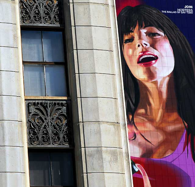 Big Gal - advertisement for a new version of Grand Theft Auto, Wilshire Boulevard and Manhattan Place in Los Angeles
