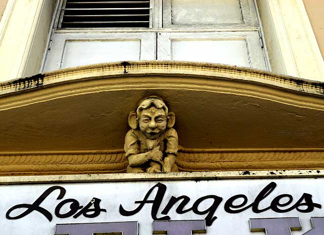 Doorway of the former Elks Hall, Western Avenue near Wilshire, Los Angeles