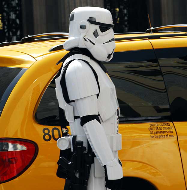 Star Wars Storm Trooper impersonator, Hollywood Boulevard