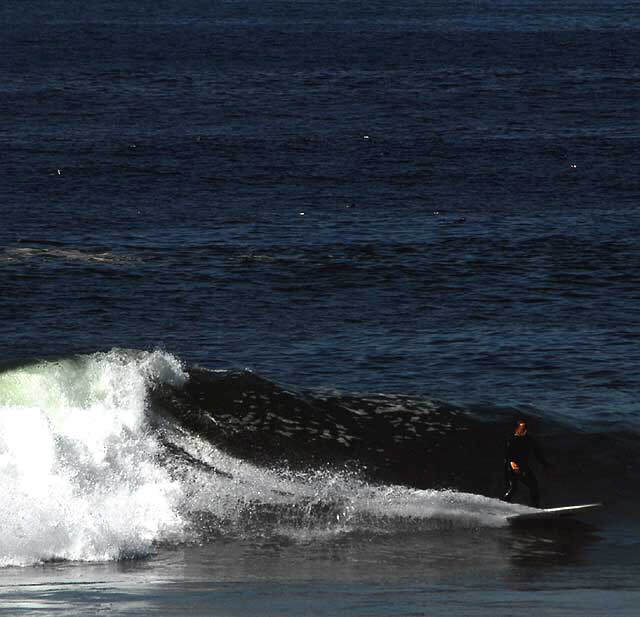 Surfing in Manhattan Beach, Tuesday, March 23, 2010