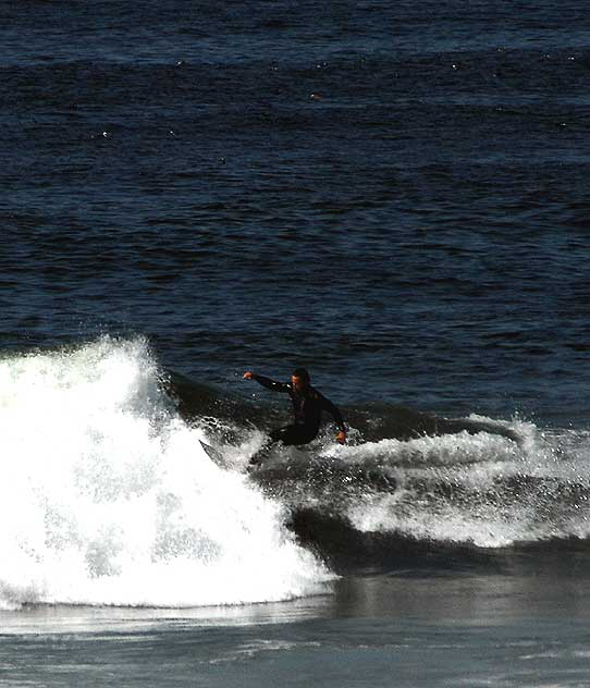 Surfing in Manhattan Beach, Tuesday, March 23, 2010