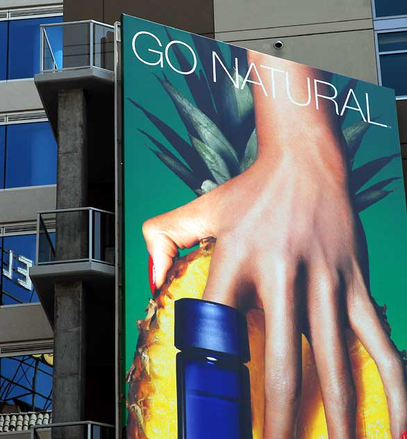 Go Natural, vodka billboard, Hollywood and Vine