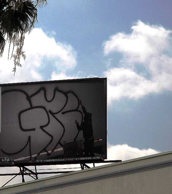 Graffiti billboard, Fairfax Avenue