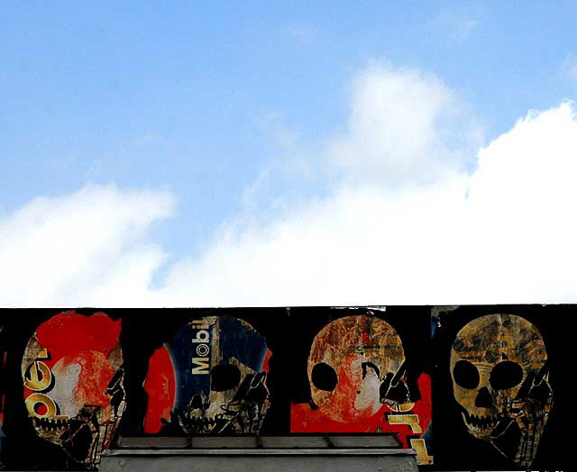 Cell Phone Skulls, Melrose Avenue, near Fairfax High School