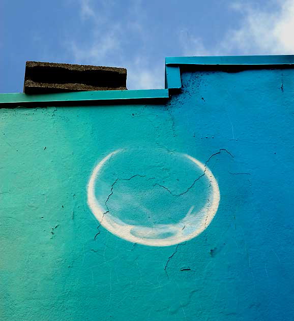 Mural Moon, alley behind Melrose Avenue