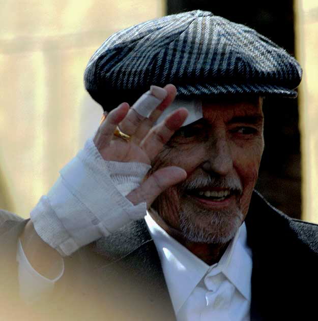 Dennis Hopper receives his star in the Hollywood Walk of Fame, Friday, March 26, 2010 