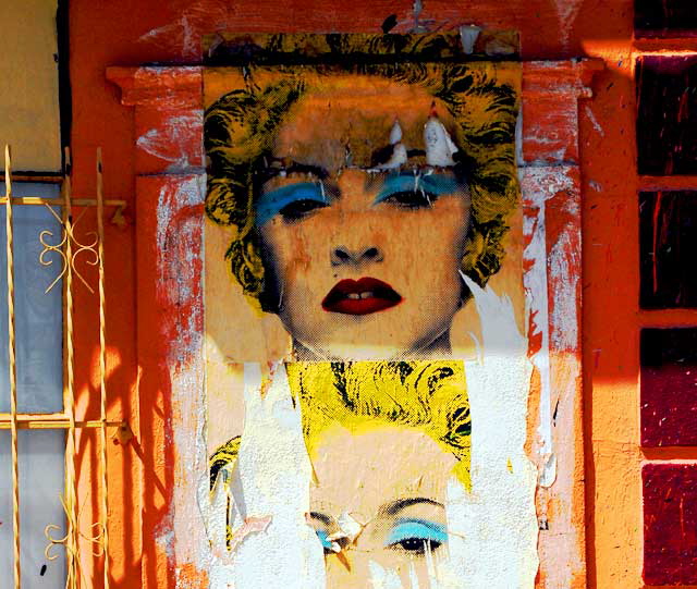 Marilyn Monroe - "art wall" south of Hollywood on La Brea, just north of San Vicente