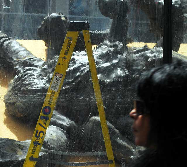 Setting up for the premiere of Clash of the Titans 3-D at Grauman's Chinese Theater on Hollywood Boulevard, Wednesday, March 31, 2010