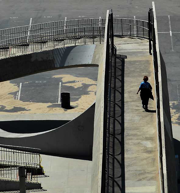 Stairs to the sea, from Palisades Park on Ocean Avenue in Santa Monica down the cliffs and across Pacific Coast Highway to the sand