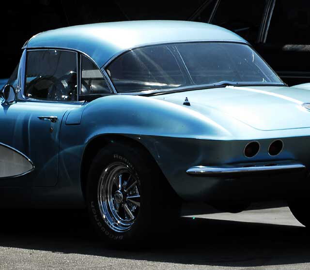 Blue 1963 Corvette, Melrose Avenue