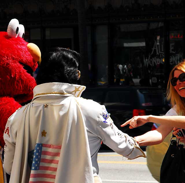 Elvis impersonator, Hollywood Boulevard