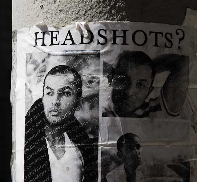 Headshots poster, Hollywood
