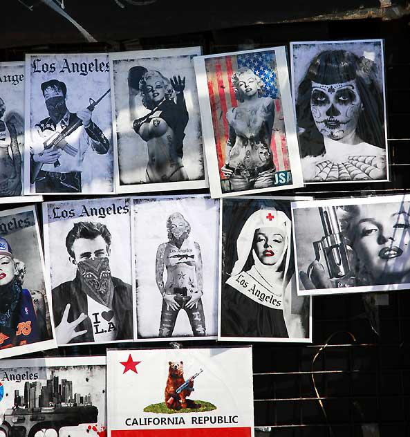 Art display, Oceanfront Walk, Venice Beach