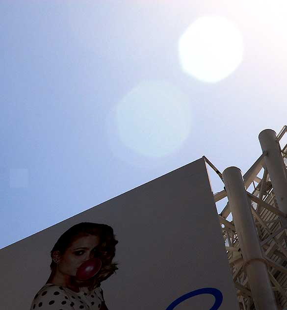 Aldo billboard above Hollywood and Vine