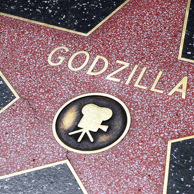 Godzilla star on Hollywood Boulevard