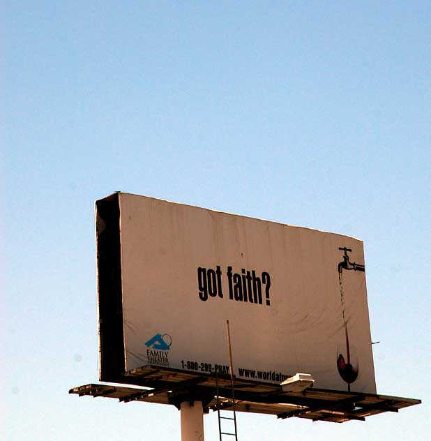 Religious billboard, Sunset Boulevard at Formosa Avenue