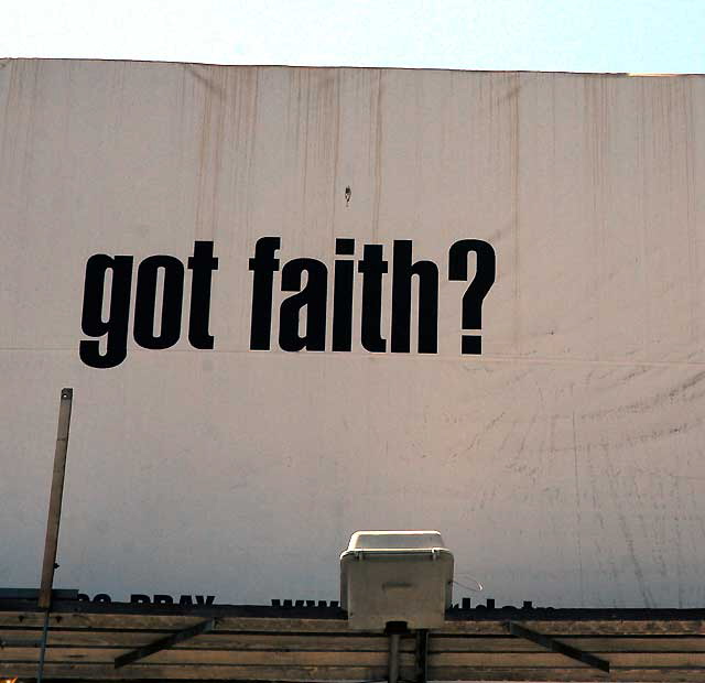 Religious billboard, Sunset Boulevard at Formosa Avenue