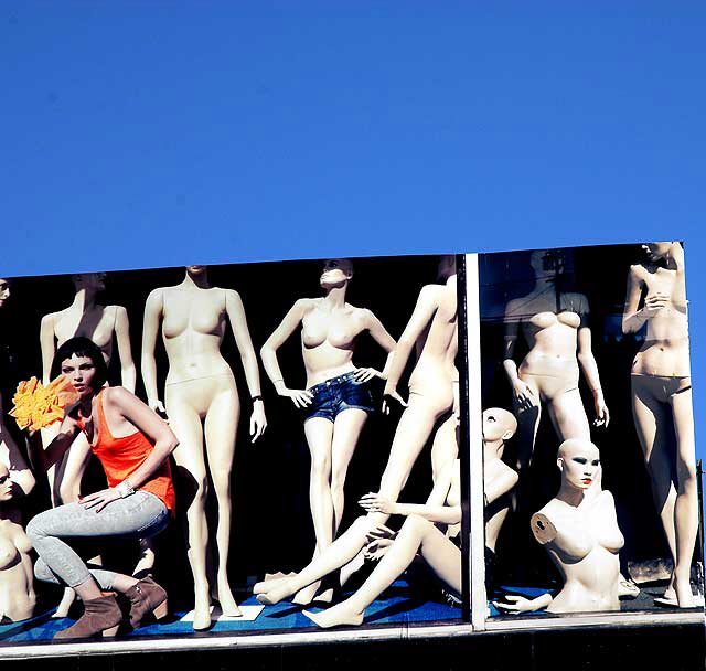 Billboard for Joe's Jeans, Sunset Boulevard at La Brea