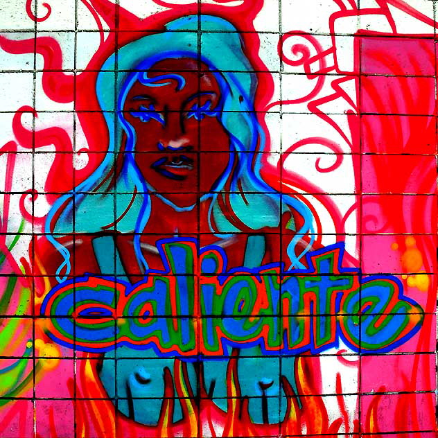 Mural (signed Alza Signs) at Club Bahia, 1130 Sunset Boulevard at Belleview, Los Angeles