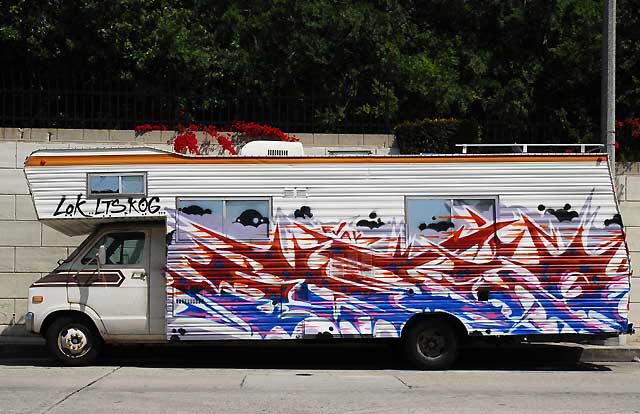 Graffiti RV - Gower Street at Romaine Avenue, Hollywood