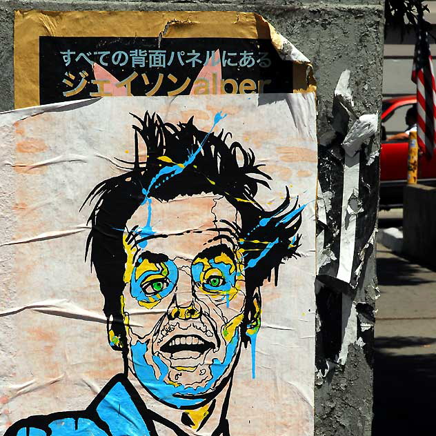 Art poster, Melrose and La Brea - stylized Jack Nicholson