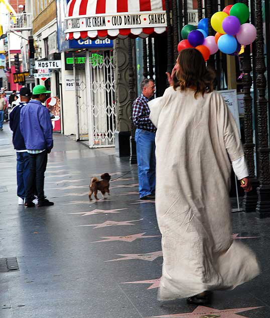 Jesus and his iPhone, Hollywood Boulevard 