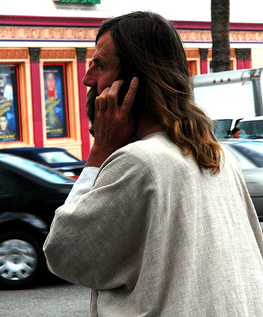 Jesus and his iPhone, Hollywood Boulevard 