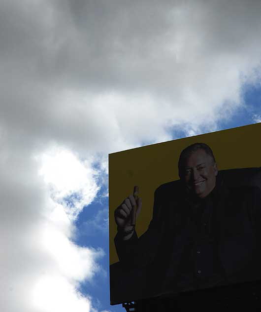 Hollywood billboard, Gary Shandling with a Cigar
