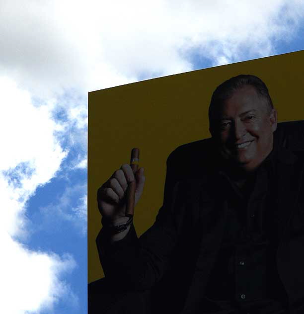 Hollywood billboard, Gary Shandling with a Cigar