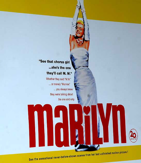 Marilyn Monroe poster, window of Larry Edmunds Movie Memorabilia, Hollywood Boulevard