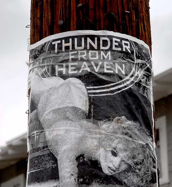 Thunder from Heaven - poster on Las Palmas, Hollywood