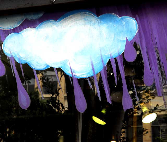 Painted Rain - shop window on Hollywood Boulevard