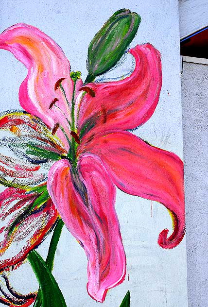 "Random Act" flower, Melrose Avenue, Hollywood 